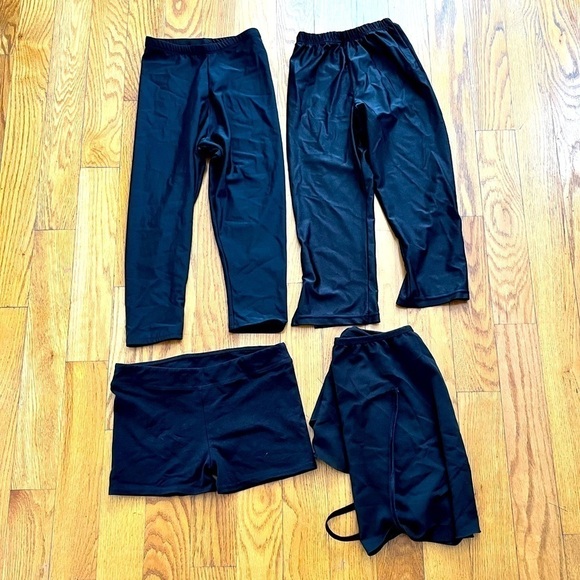 4 Revolution Dance Items 2 capri pants 1 skirt 1 Boys Shorts Balletcore Jazz - Picture 1 of 12